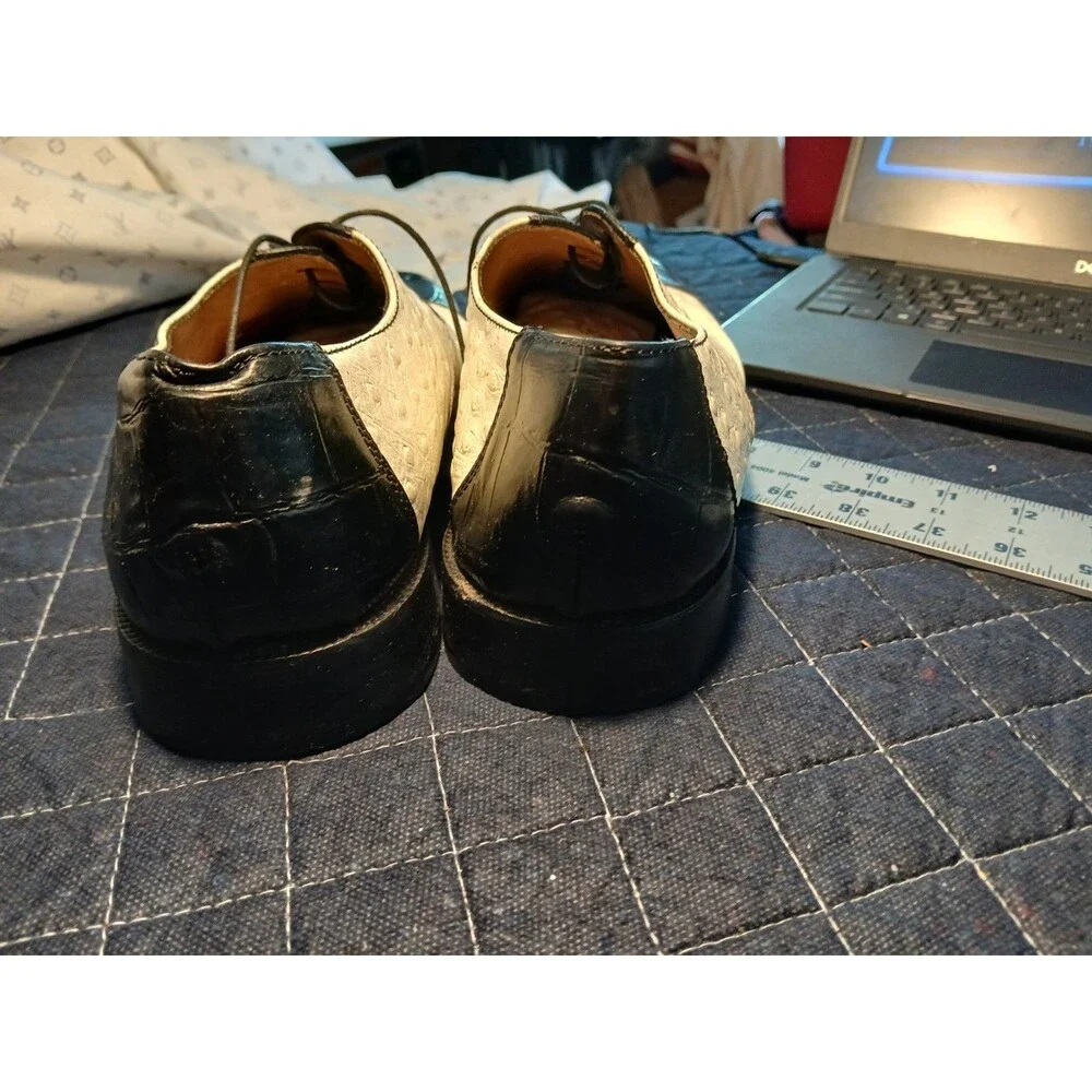 Stacy Adams Vintage Black And White Dress Shoes , Size 11m